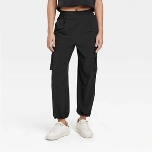 Women's Cinch‎ Hem Woven Cargo Pants - JoyLab Black S